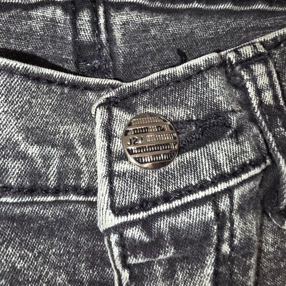 J2J Black Acid Washed Low-Rise Super Skinny Jeggings Size Medium Fits Small - Picture 3 of 6